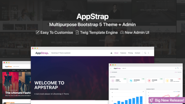 AppStrap Bootstrap 5 HTML Multipurpose & Admin Theme